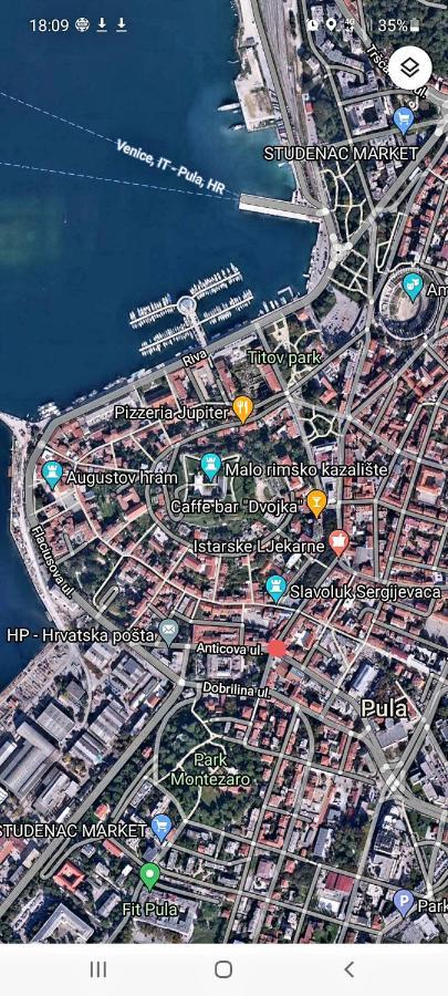 Antique Center Pula Apartman Kültér fotó